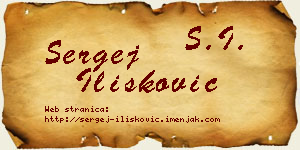 Sergej Ilišković vizit kartica